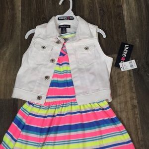 New limited too jean jacket and dress set